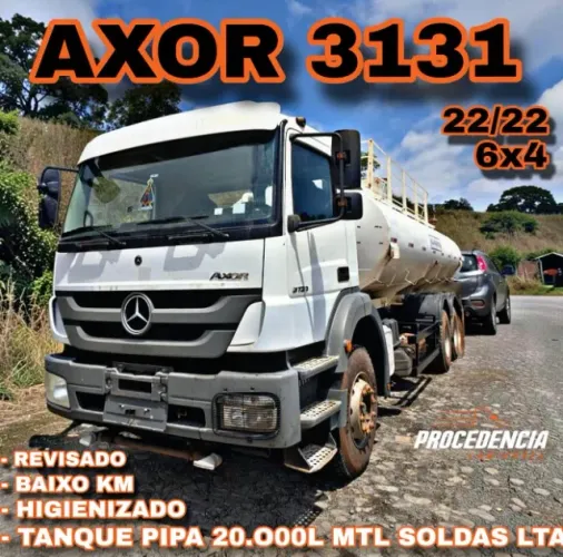 Axor 3131 6x4 22/22 Tanque 20.000L pipa