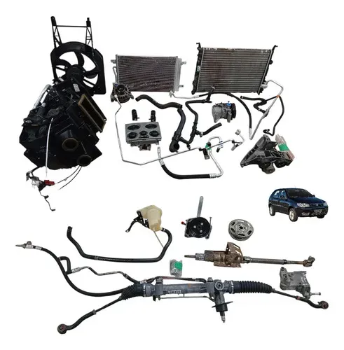 Kit Ar Condicionado Direção Completo Fiat Palio 2014 Fireevo