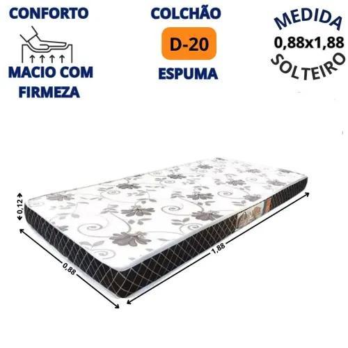 Oferta Imperdível de Colchão de solteiro DN-20, Aproveite!!