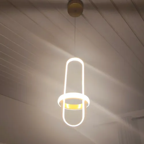 Luminária Pendente Oval 20cm<br>R$99