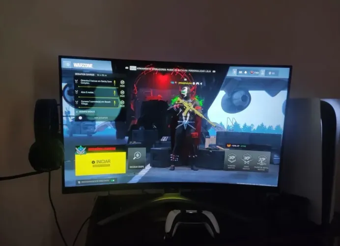 Monitor AOC Agon 32" 165 Hz Curvo Full HD Preto