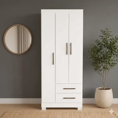 Guarda roupa solteiro pollo com 3 portas