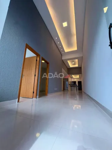 Casa Nova à Venda | Residencial Santa Fé | Goiânia | 3 Quartos |Área Gourmet Casa de Rua c