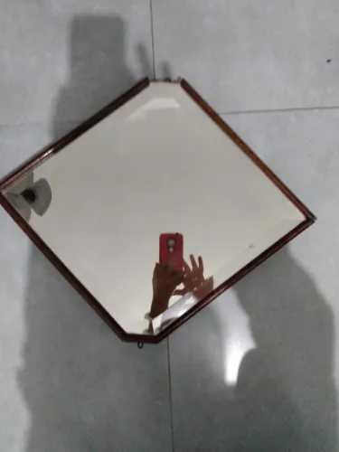 Espelho Antigo "Formato triangular '