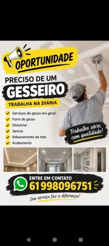 Preciso de um gesseiro