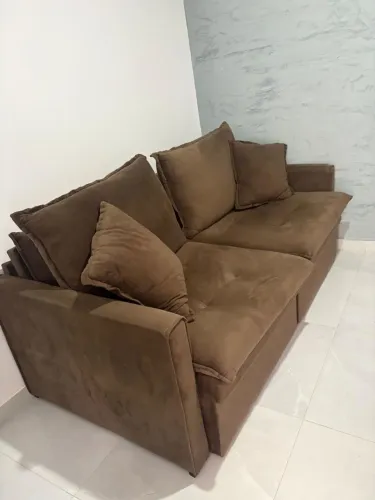 Sofá Baú Suede