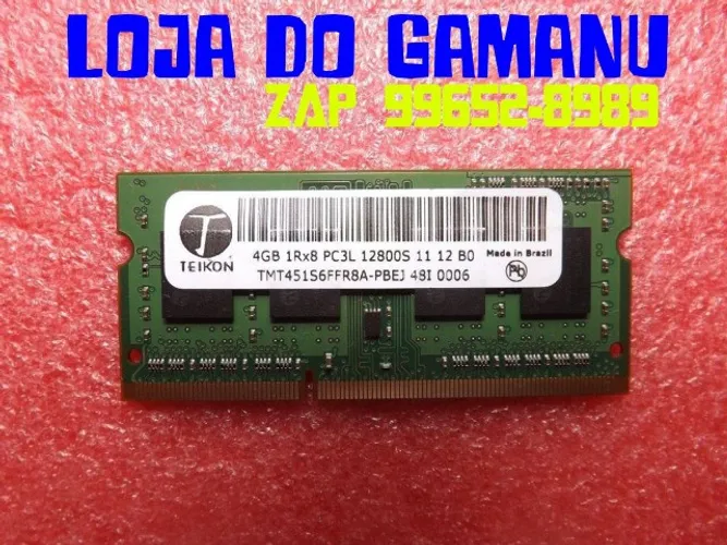 Memória  pc3L 4gb Para Notebook Ddr3