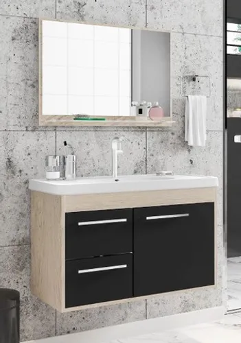 Banheiro conjunto gabinete espelho pia 