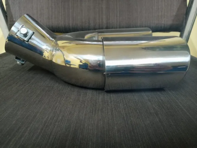 Ponteira Escapamento Automotiva Tunning Aço Inox Dupla