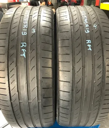 Kit 02 Pneus 225/45r19 Continental Sportcontact 5 Run flat (usado)3/4