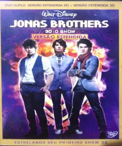 Jonas Brothers - 3 D + Show Versão Estendida ( 02 Discos DVD's )