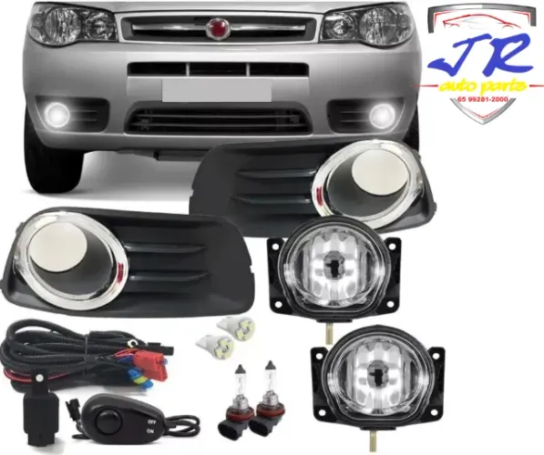 Kit Farol de Milha Palio 2013 2014 2015 2016 Auxiliar Neblina