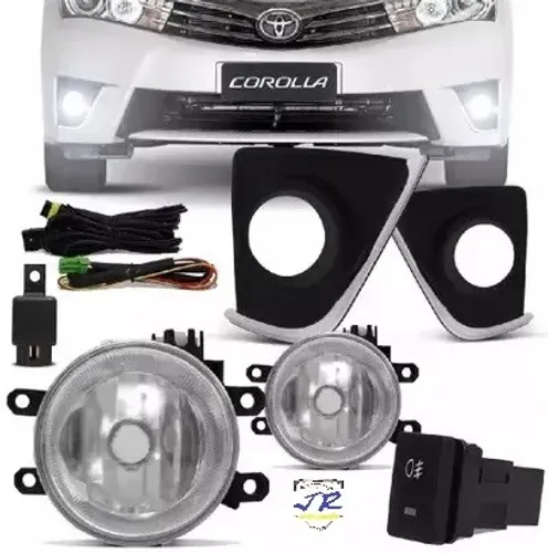 Kit Farol de Milha Corolla 2014 2015 2016 2017 Auxiliar Neblina