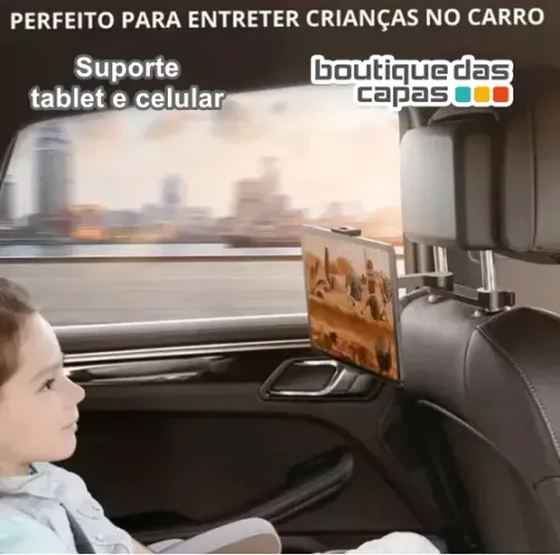 Suporte encosto banco cabeça Celular iphone tablet e ipad - MTG-218 assista video viagens