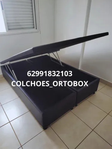 Base Box Baú Casal bi partido tamanho padrão tradicional