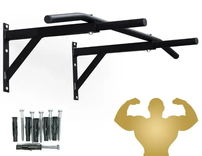 Barra Fixa E Paralela Mista Parede PullUp Bar