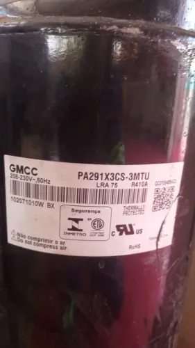 Motor compressor de ar condicionado 30.000 BTUs 