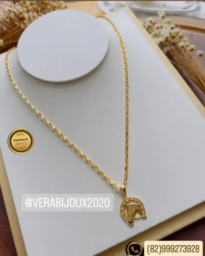 correntes masculinas banhadas a ouro 18k