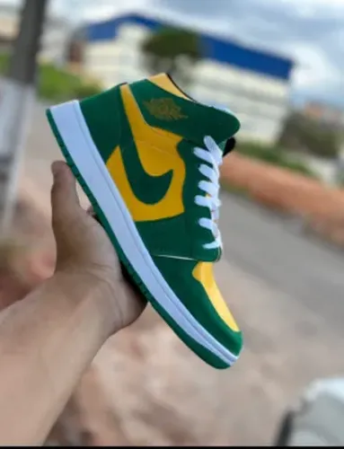 tenis air jordan verde