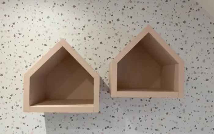 Kit 2 nichos mdf rosa