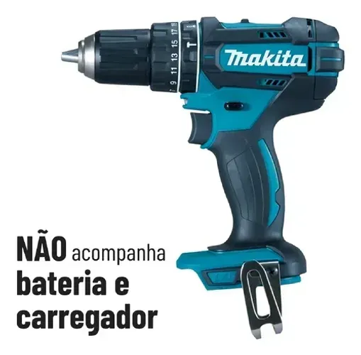 Furadeira Parafusadeira De Impacto 18v DHP482Z  Sem bateria-Makita