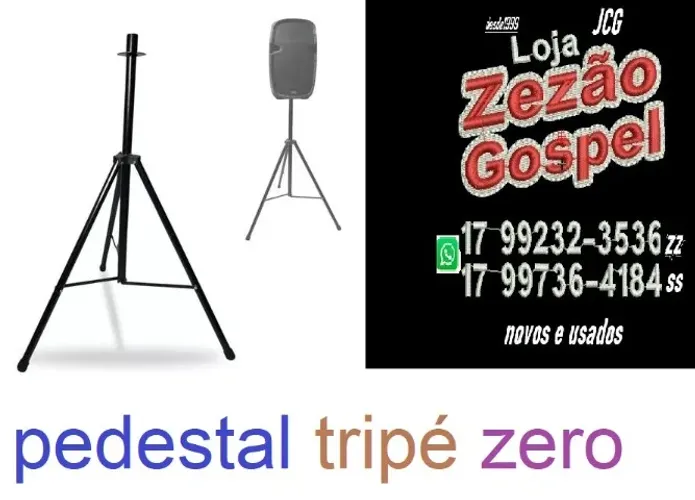 pedestal tripé zero  reforçado jcg