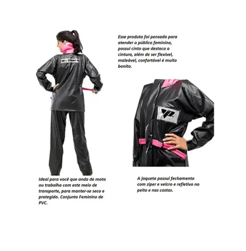 Capa De Chuva 3000- P Pantaneiro Femenino Pt-rosa 0025 6084