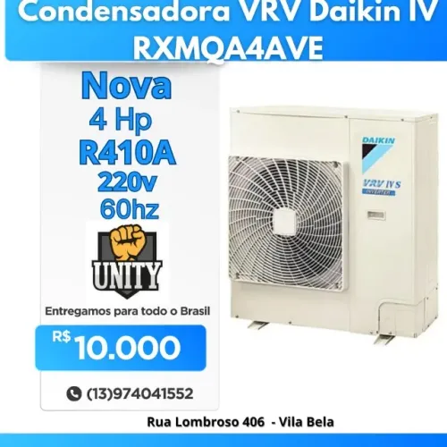 CONDENSADORA VRV DAIKIN IV MODELO RXMQA4AVE 4HP 220V R410A