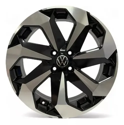 Jogo de Rodas K71 VW Tarantula Aro 14x6,0 4x100 Acabamento Black Diamond