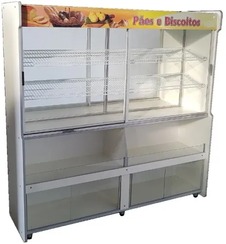 Expositor de pães e biscoitos 1,90m