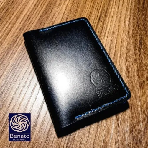 Carteira porta cartões premium Benato feita à mão 