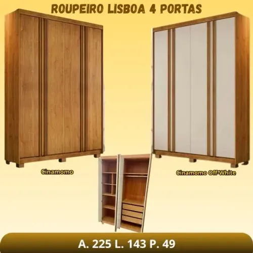 Roupeiro Lisboa 4prts