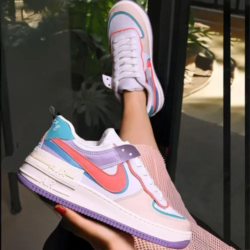 Tênis Nike Air Force 1 Shadow | Feminino | Estilo Deconstruído | Cores Candy | Plataforma
