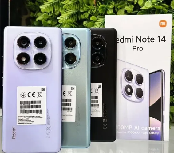  Redmi Note 14 Pro 4G Câmera 200MP + 256GB + 08GB RAM NFC Novo Entregamos Grátis 