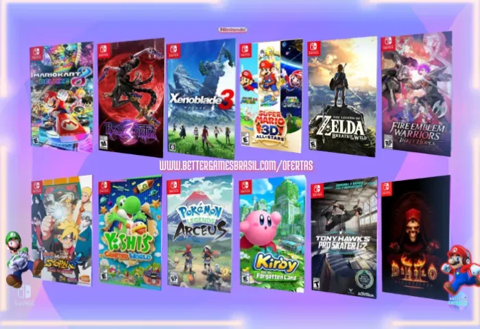 Yoshi 1 Diablo Kirby Naruto Bayonetta Zelda Xenoblade Nintendo Mario Tony Pokemon Skate 2