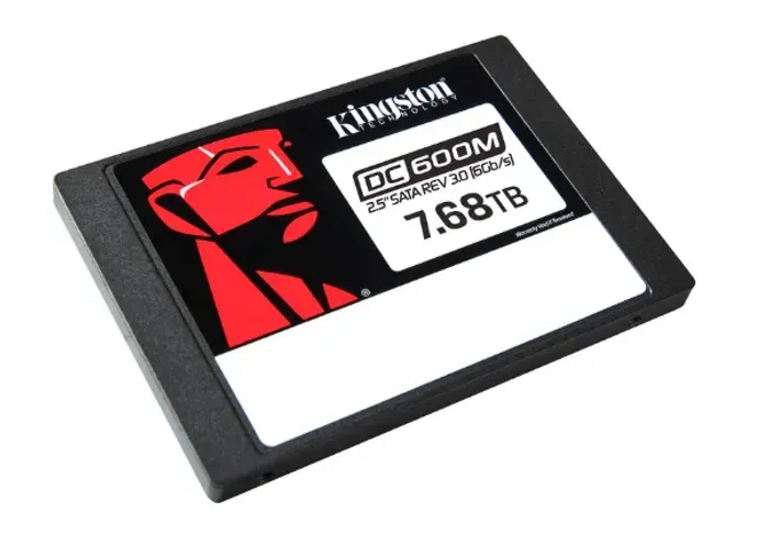 SSD Kingston DC600M Mixed-Use, 7.68 TB, SATA III, 2.5", Leitura: 560 MB/s, Gravação: 530 M