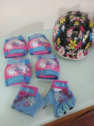 Kit de proteção infantil para ciclismo