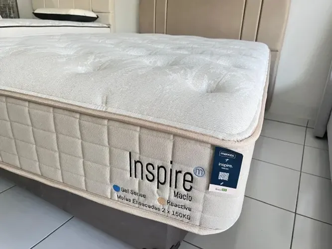 Colchão Mannes Queen Molas Ensacadas Inspire Macio 158x198x28 Peça Nova!