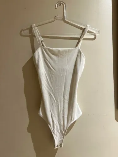 Body branco hollister XS/PP alça regulável com forro interno