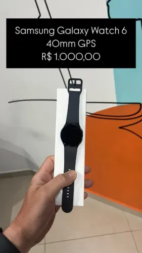 Samsung Galaxy Watch 6 40mm GPS  R$ 1.000,00 | Semi Novo | Loja física 