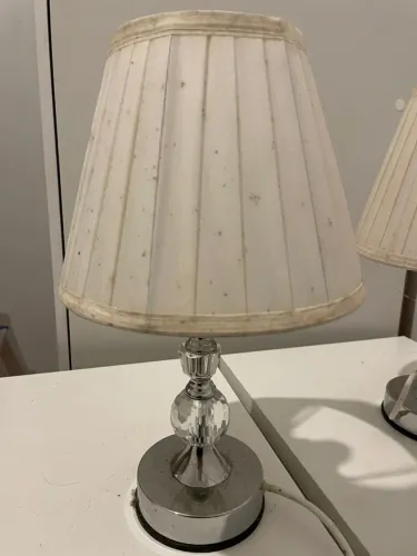 Abajur Moderno Decoração Quarto Sala Luminária branco ascende com toque