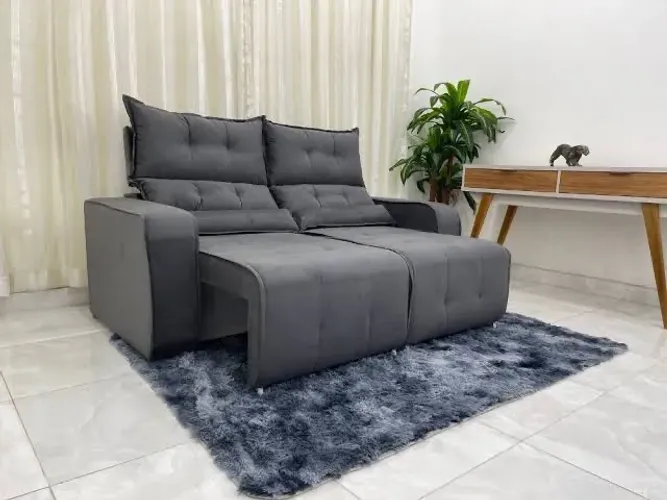 Sofá retrate o reclinável Minas 180CM Ref 1838 - ENTREGA HOJE !!! 