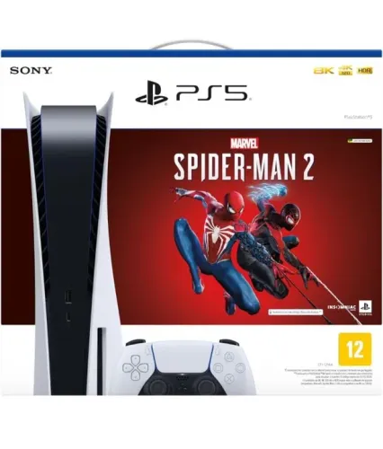 Console Playstation 5 Sony SSD 825GB Controle sem fio DualSense, Com Mídia Física + Jogo