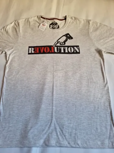 Camiseta Adulto Marca Denin Khelf Jeans - Cinza claro- Tam XG Nova c/ Etiqueta