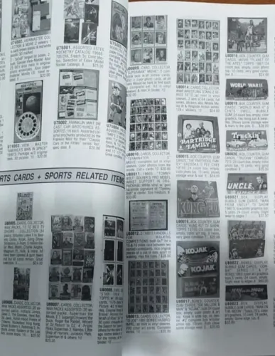 catálogo da Manion's International Auction House, Inc., especializada em antiguidades e co