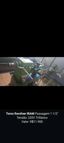 Torno Revólver IRAM 1 1/2" Passagem