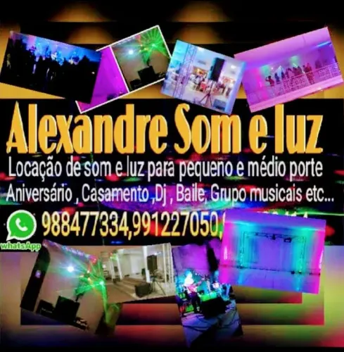 Locação de som e luz médio pequeno porte !