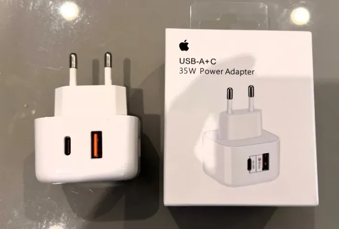 Carregador Turbo 35W USBA + USBC Compatível com iPhone e Android