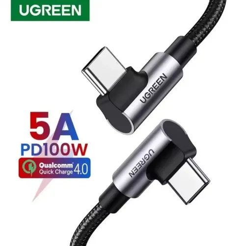 Cabo USB-C para C UGREEN 5A PD100W 90° 2M