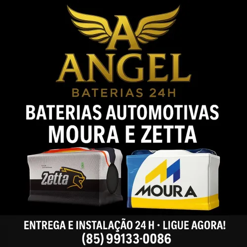 Baterias de Carro Moura e Zetta  Instalação 24h